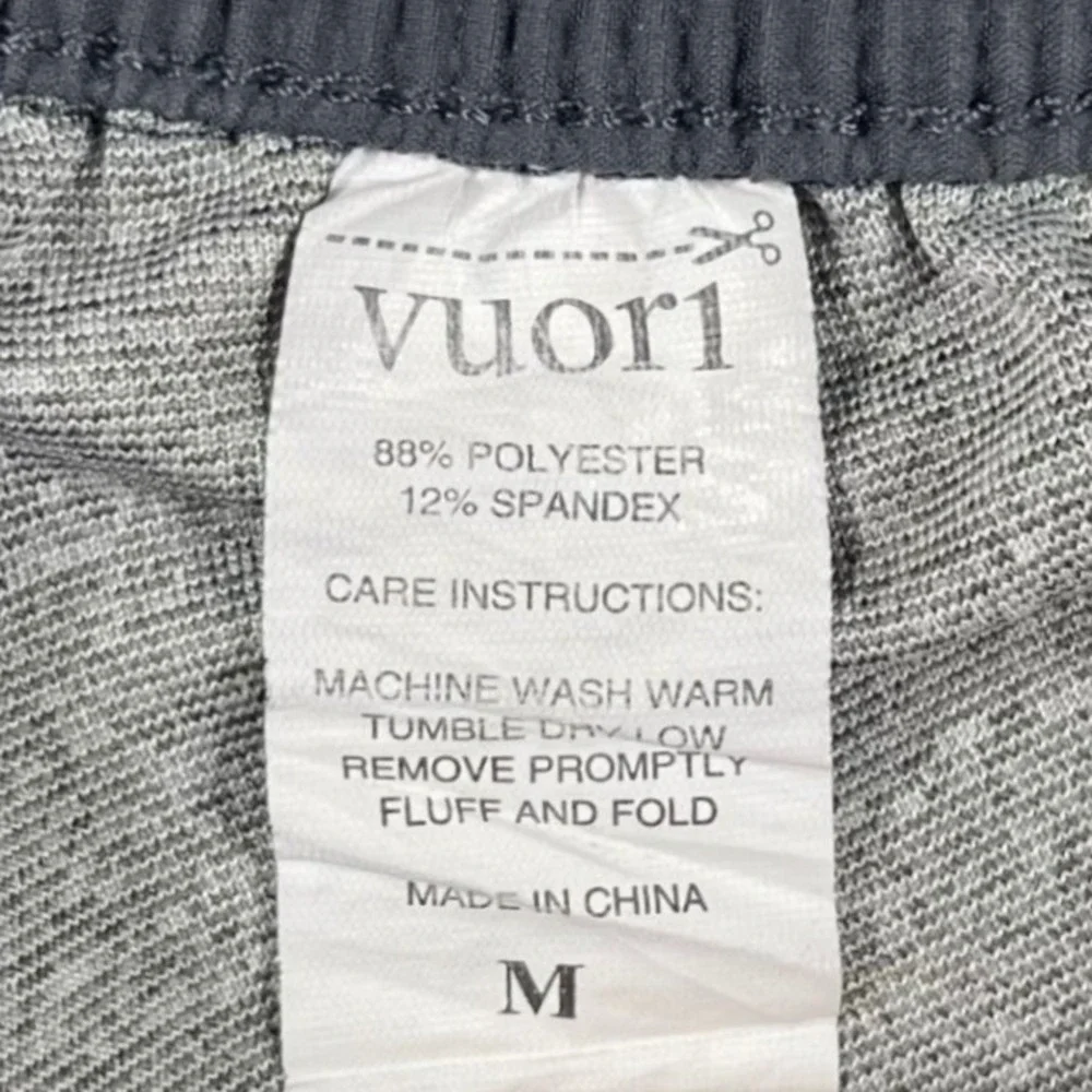 Vuori Board Shorts Mens Medium Striped Elastic‎ Waist Blue Grey